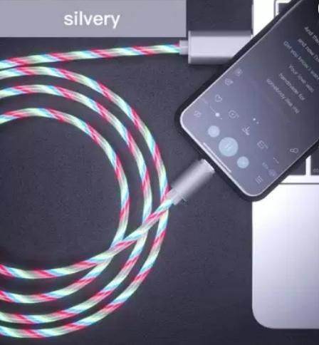Fast 3 in 1 Multiple Pin With LED Light Magnetic Charging Charging Pad - Assorted color - online shope