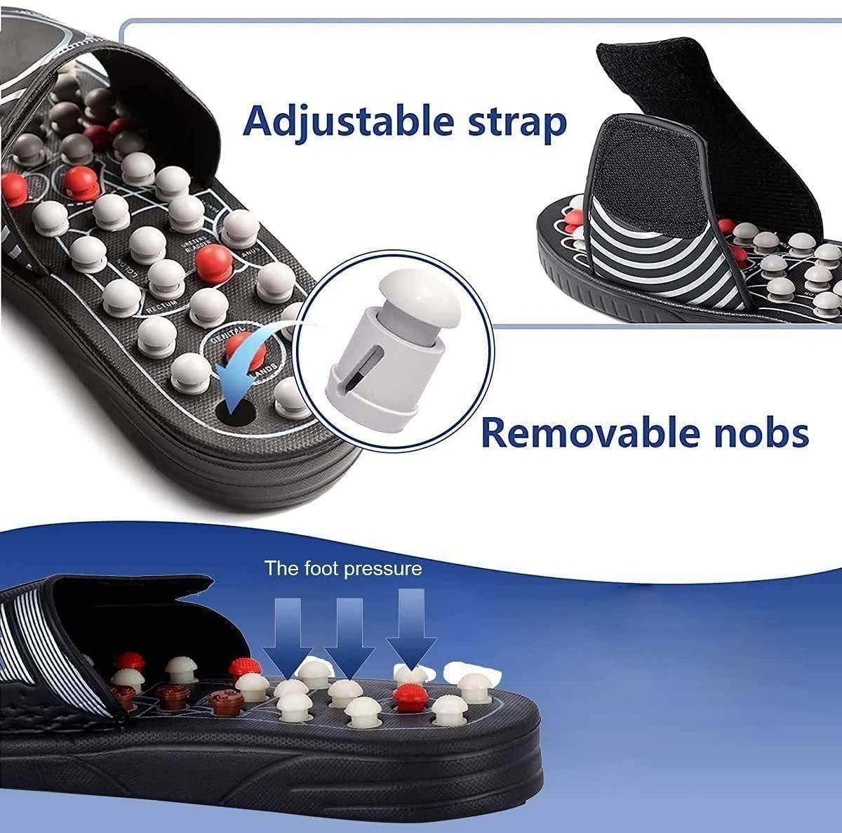 Acupressure and Magnetic Therapy Paduka Slippers for Full Body Blood Circulation For Men and Women - online shope