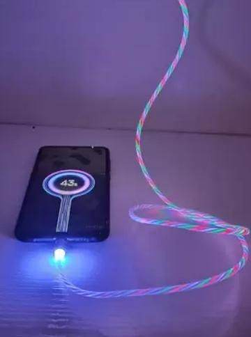 Fast 3 in 1 Multiple Pin With LED Light Magnetic Charging Charging Pad - Assorted color - online shope