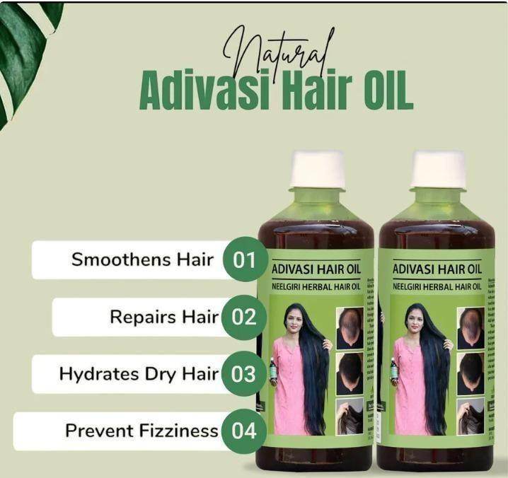 Adivasi Neelgiri Herbal Hair Oil Pack of 2 - online shope