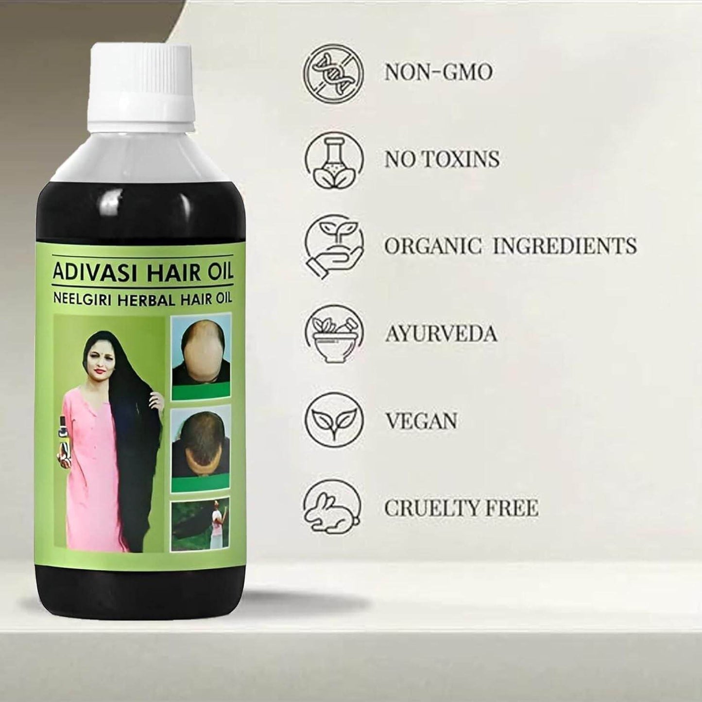 Adivasi Neelgiri Herbal Hair Oil Pack of 2 - online shope