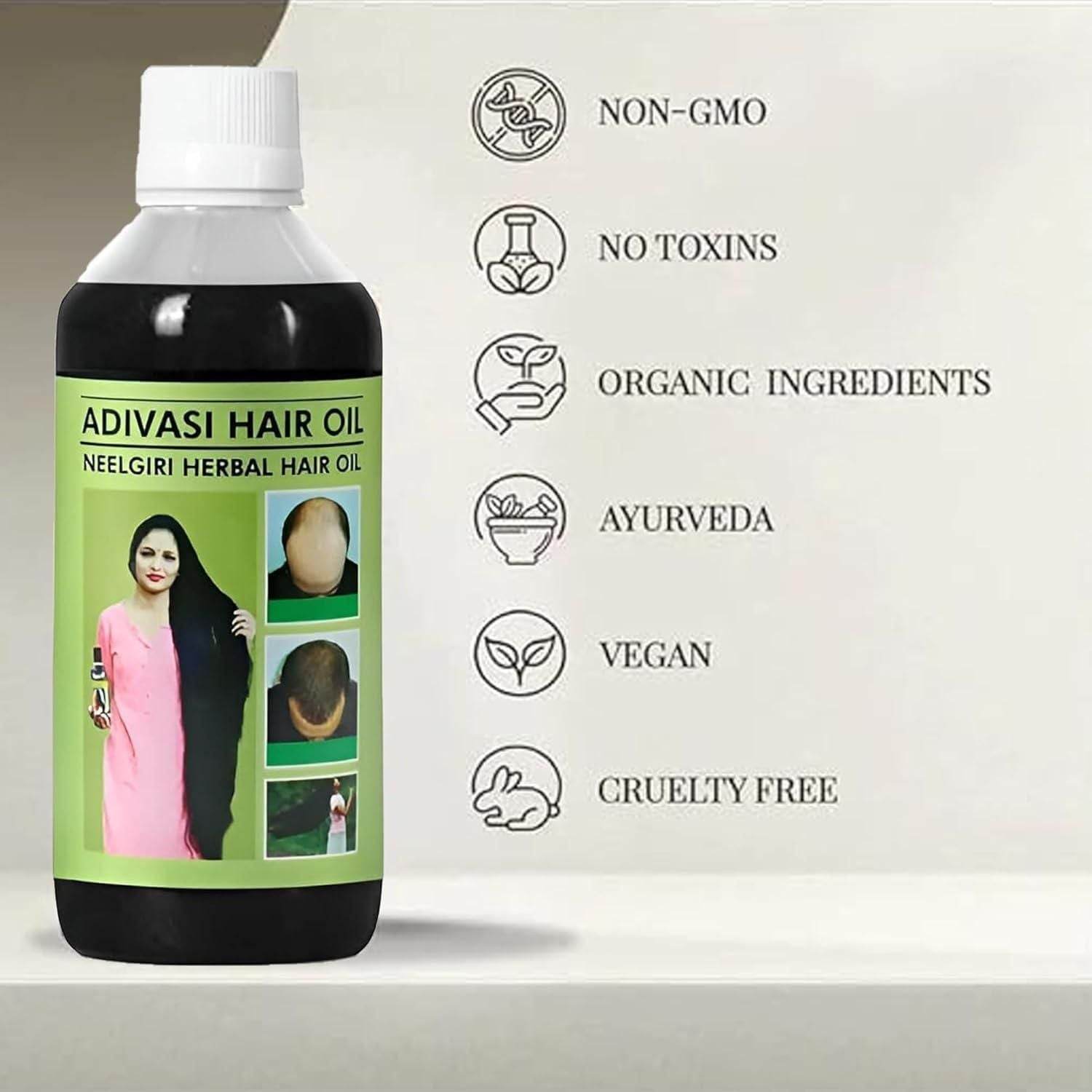 Adivasi Neelgiri Herbal Hair Oil Pack of 2 - online shope