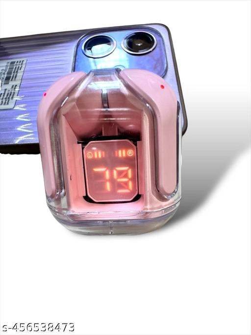 Wireless Bluetooth Earbuds With Charging Case (Pink) - online shope