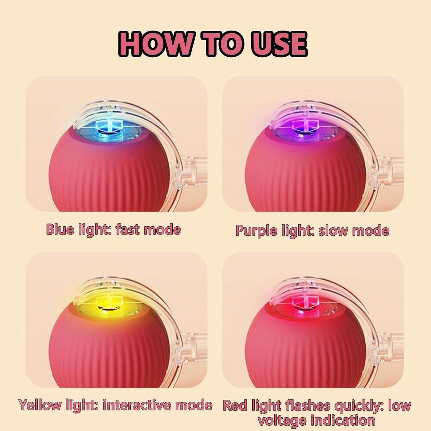 Interactive Cat and Dog Pet Toy Ball - online shope
