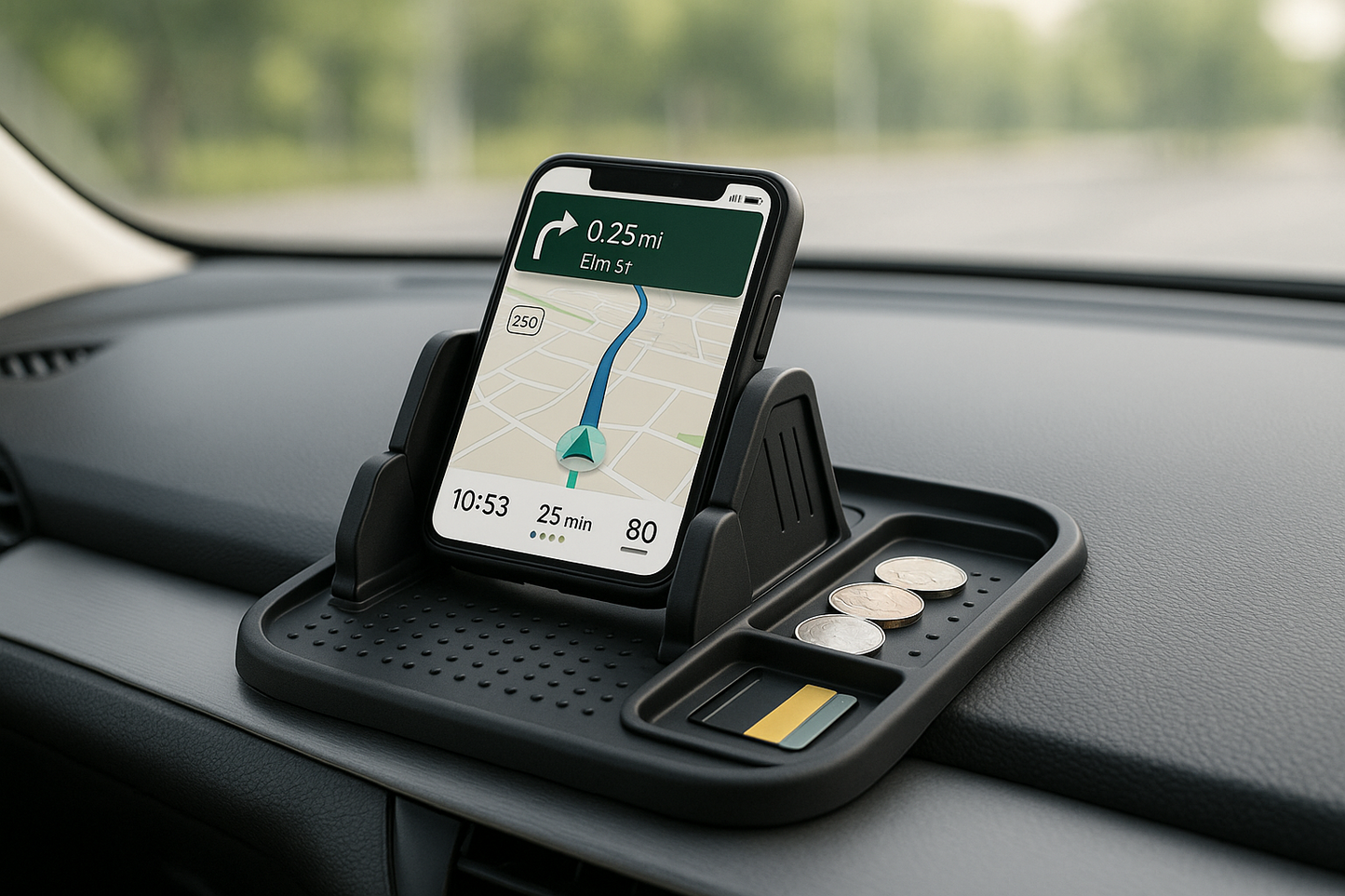 Multifunctional Car Mobile Holder with Anti-Slip Pad